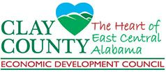 Clay County Economic Development Council logo with heart design