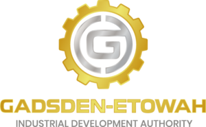 Gadsden-Etowah Industrial Development Authority logo with gear design